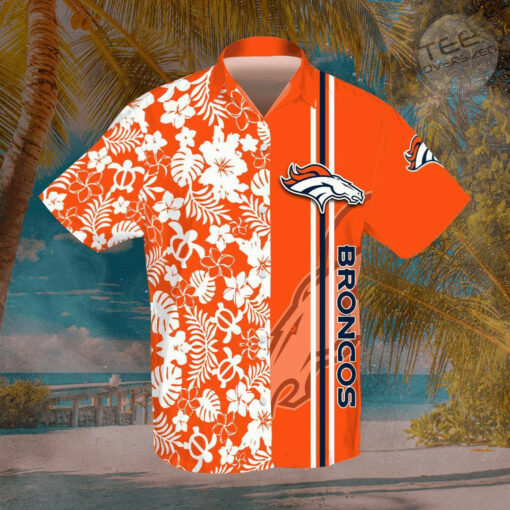 Denver Broncos 3D Hawaiian Shirt Hawaiian Shorts 01
