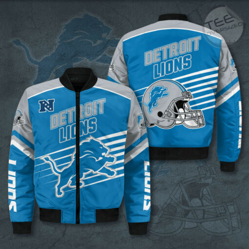 Detroit Lions 3D Bomber Jacket 01