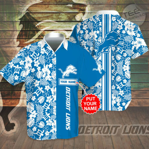 Detroit Lions 3D Hawaiian Shirt