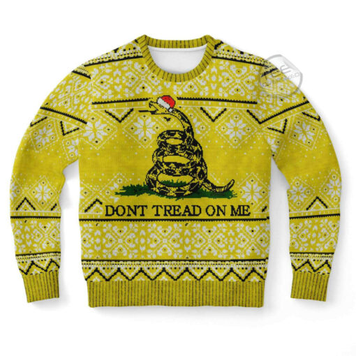 Dont Tread On Me Ugly Christmas 3D Sweater