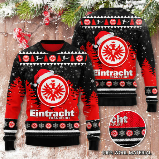 Eintracht Frankfurt 3D Christmas Sweater 2022