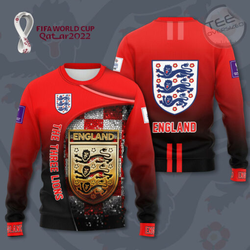 England The Three Lions 3D sweatshirt
