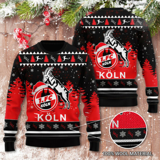 FC Koln 3D Christmas Sweater 2022