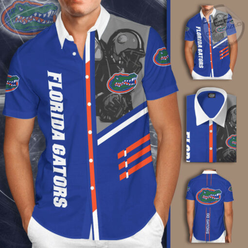 Florida Gators 3D Short Sleeve Dress Shirt 01