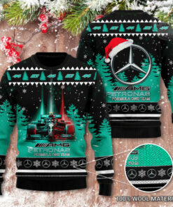 Formula One Team Mercedes AMG Petronas 3D Christmas Sweater 2022