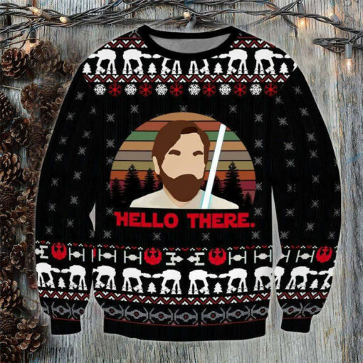 Funny Christmas Hello There Ugly Christmas 3D Sweater