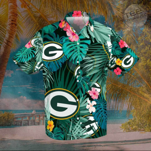 Green Bay Packers 3D Hawaiian Shirt Hawaiian Shorts 01