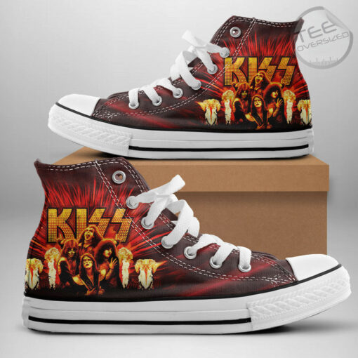 Kiss Band High Top Canvas Shoe OVS15823S4 Design 1