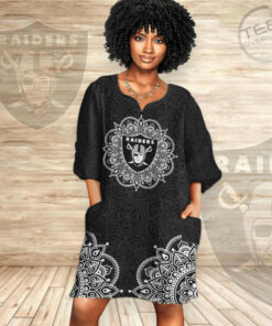 Las Vegas Raiders Dashiki Dress