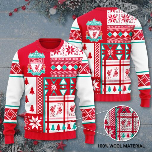 Liverpool FC 3D Ugly Christmas Sweater 2022