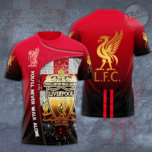 Liverpool FC Youll Never Walk Alone 3D T shirt