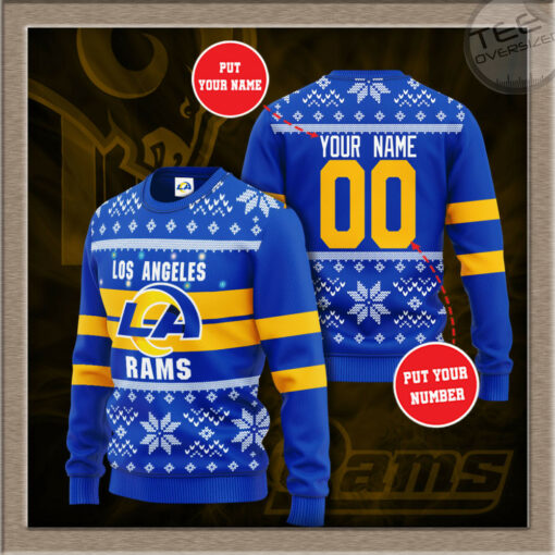 Los Angeles Rams 3D sweater 01