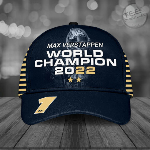 Max Verstappen World Champion 2022 Cap Custom Hat 01