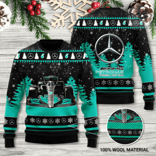 Mercedes AMG Petronas F1 3D Ugly Sweater