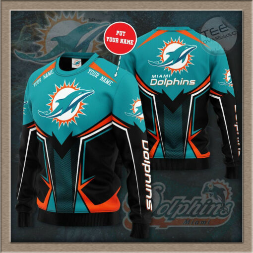 Miami Dolphins 3D Sweatshirt 01