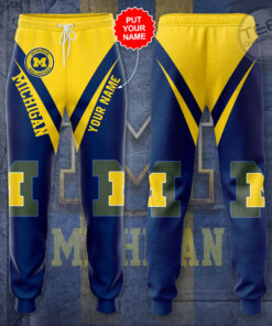 Michigan Wolverines 3D Sweatpant 01