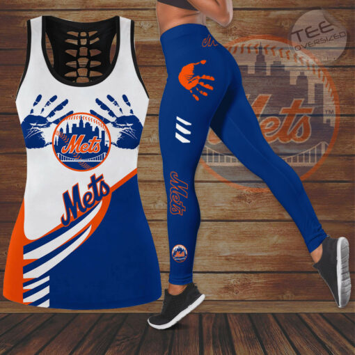New York Mets Hollow Tank Top Leggings