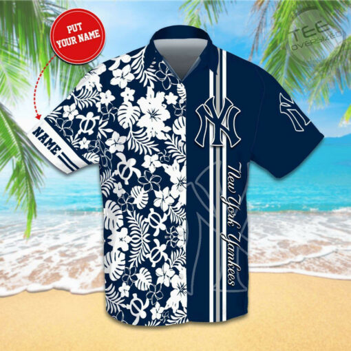 New York Yankees 3D Hawaiian Shirt 01