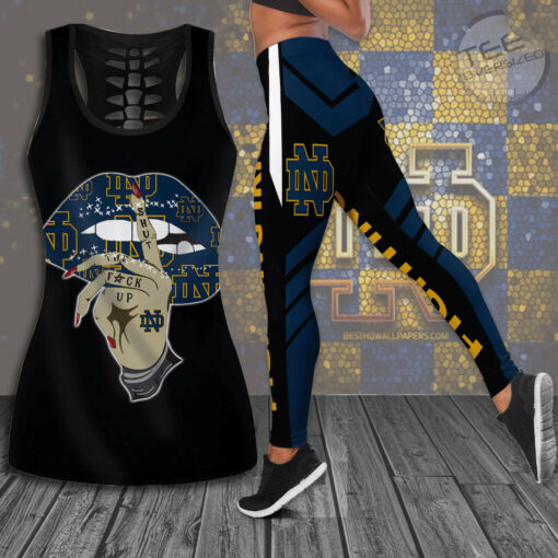 Notre Dame Fighting Irish Hollow Tank Top Leggings 01