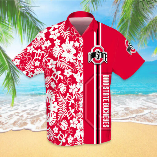 Ohio State Buckeyes 3D Hawaiian 01