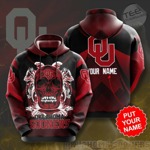 Oklahoma Sooners 3D Hoodie 04