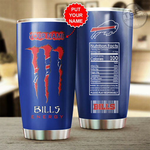 Personalized Buffalo Bills tumbler cup