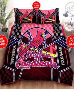 Personalized St. Louis Cardinals bedding set 01