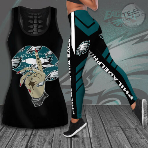 Philadelphia Eagles Hollow Tank Top Leggings 01