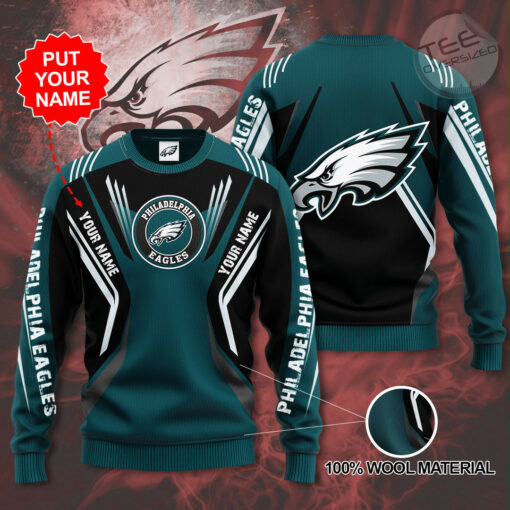Philadelphia Eagles best designer 3D sweater 01