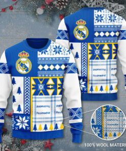 Real Madrid 3D Ugly Christmas Sweater