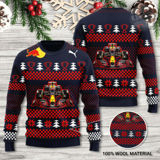 Red Bull Racing F1 3D Ugly Sweater