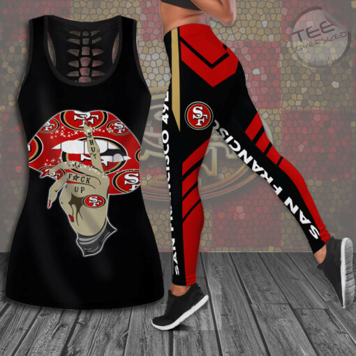 San Francisco 49ers Hollow Tank Top Leggings 01