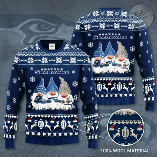 Seattle Seahawks 3D christmas sweater 01