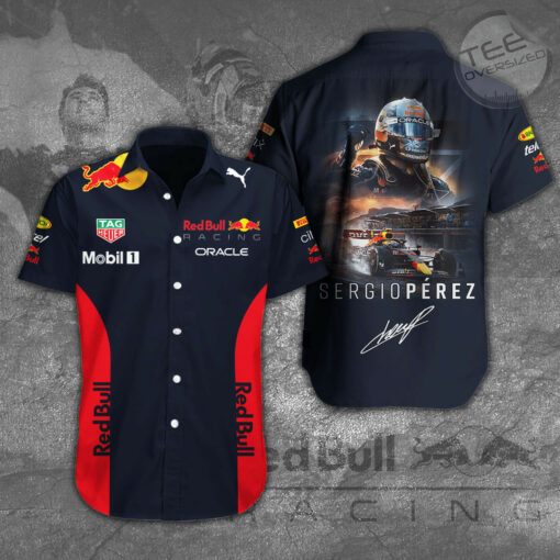 Sergio Perez Mendoza 3D Short Sleeve Dress Shirt 01