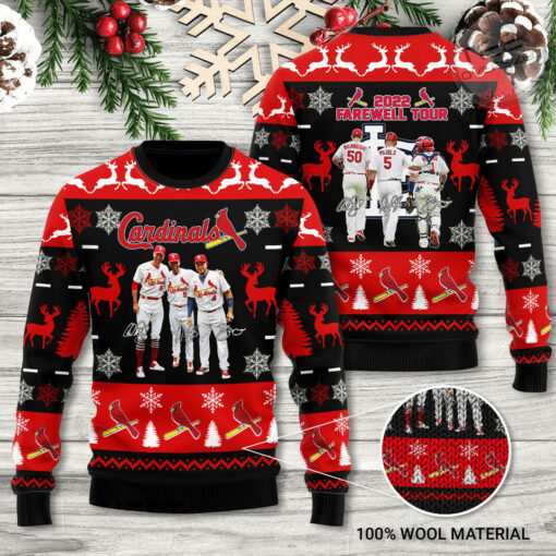 St. Louis Cardinals Farewell Tour 3D Ugly Sweater