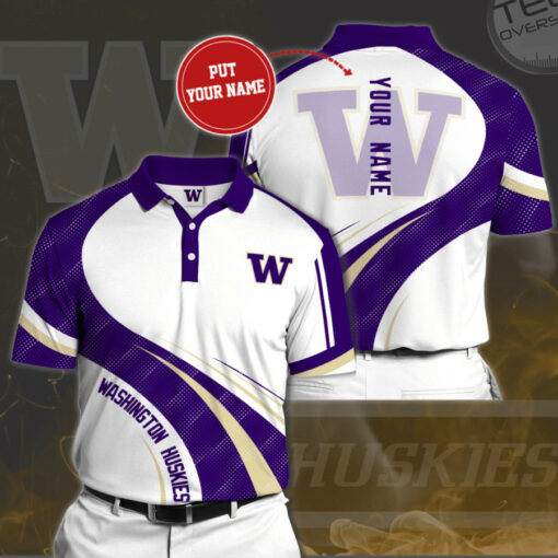 Washington Huskies 3D Polo 02