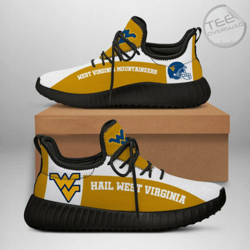 West Virginia Mountaineers Yeezy Shoes 01